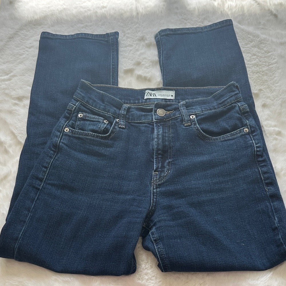 Zara Women's Dark Blue Skinny Jeans